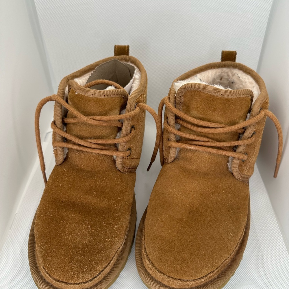 UGG Brown Suede Lace-Up Boots